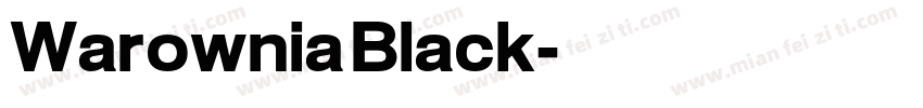Warownia Black字体转换